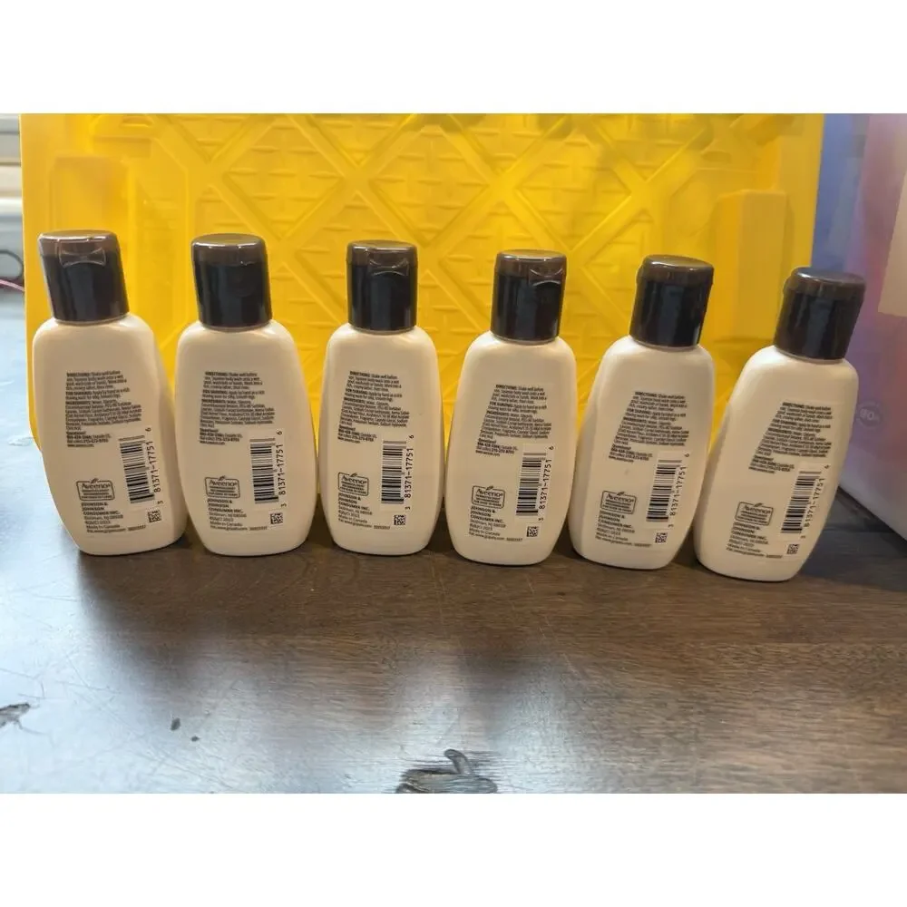 6PK Aveeno Daily Moisturizing Prebiotic Oat Body Wash Travel Size 2oz Dry Skin
